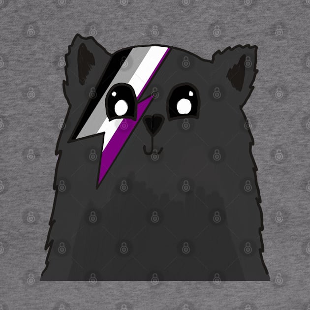 Asexual Pride Kitty by nonbeenarydesigns